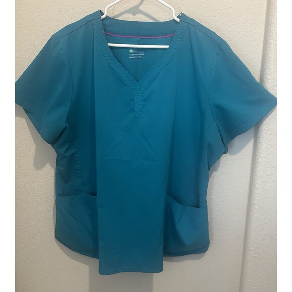 Healing Hands Tops - Purple Label By Healing Hands Scrubs Teal 3XL V-Neck (Top Only)